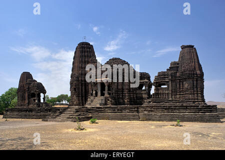 Hemadpanti Gondeshvar Shiva temple built in eleventh century in Sinnar town ; District Nasik ; Maharashtra ; India Stock Photo