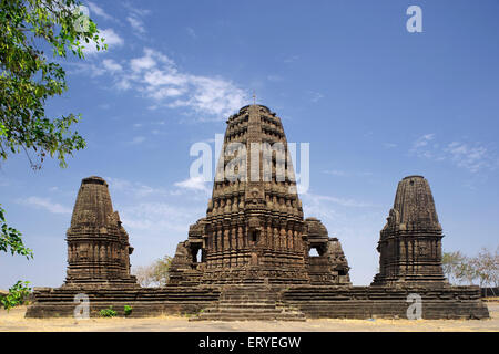Hemadpanti Gondeshvar Shiva temple built in eleventh century in Sinnar ; District Nasik ; Maharashtra ; India Stock Photo