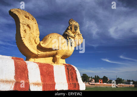 Vandiyur Mariamman Teppakulam water tank squirrel sculpture , Madurai ; Tamil Nadu ; India , asia Stock Photo