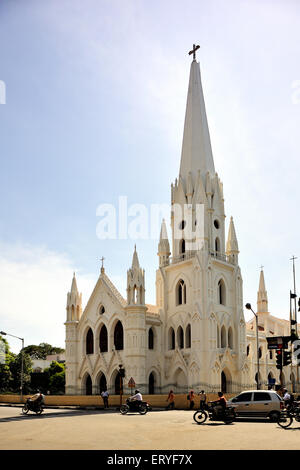 St. Thomas Cathedral Basilica San Thome Santhome Saint Thomas Cathedral Madras Chennai Tamil Nadu India Indian Stock Photo