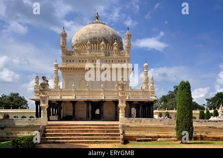 Gumbaz mausoleum of tipu sultan ; Srirangapatna ; Mysore ; Karnataka ; India Stock Photo