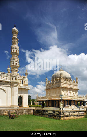 Gumbaz mausoleum of tipu sultan ; Srirangapatna ; Mysore ; Karnataka ; India Stock Photo