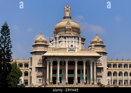 Vidhana Soudha Secretariat and state Legislature ; Bangalore ; Karnataka ; India Stock Photo