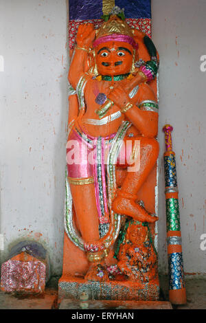 Lord Hanuman idol , Idar , Edar , Modasa , Sabarkantha , Gujarat , India , Asia Stock Photo