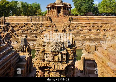 Sun Temple , Hindu Surya Mandir , historical landmark , Modhera , Mehsana , Gujarat , India , Asia Stock Photo