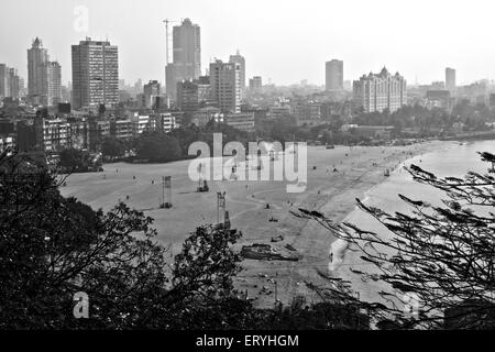Mumbai from Malabar Hill ; Bombay Mumbai ; Maharashtra ; India Stock Photo