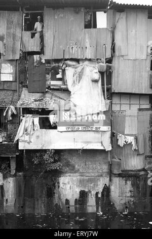 Dharavi slum ; Bombay Mumbai ; Maharashtra ; India Stock Photo