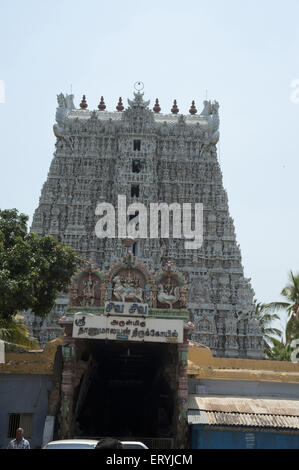 South India Tamil Nadu Kanyakumari Hindu Temple District Stock Photo 