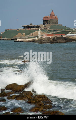 swami Vivekananda Rock Memorial kanyakumari at tamilnadu India Stock Photo