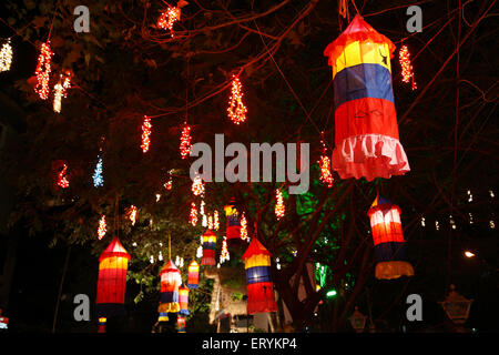 Diwali festival , Deepavali festivals , Dipawali , Divali , Akash Kandil , Aakash Kandeel , paper lanterns , India , Asia Stock Photo