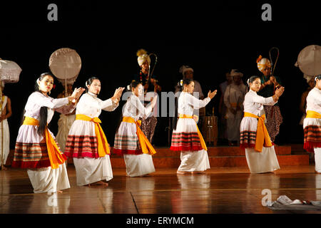 Lai Haraoba dance , Folk dancers , North East , Manipur , India , Asia Stock Photo