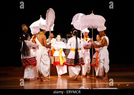 Lai Haraoba dance , Folk dancers , North East , Manipur , India , Asia Stock Photo