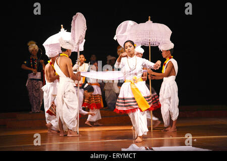 Lai Haraoba dance , Folk dancers , North East , Manipur , India , Asia Stock Photo