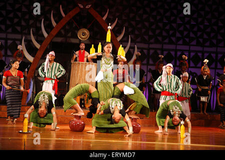 Reangs tribe perform hozagiri dance of Tripura ; India NO MR Stock Photo