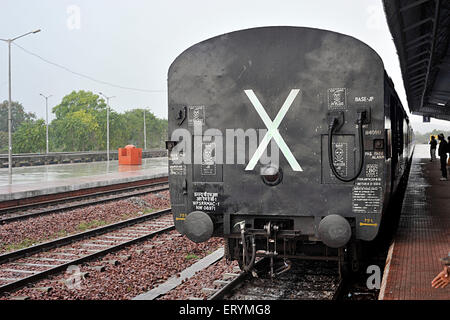 Indian train Khajuraho Madhya Pradesh India Asia Stock Photo