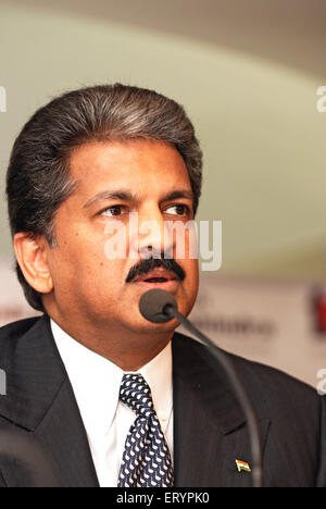 Anand Gopal Mahindra , Indian billionaire businessman , chairman of Mahindra Group , Mumbai , Maharashtra , India , Asia Stock Photo