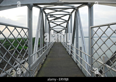 Bridge on Tansa dam , Tansa lake , Thane , Bombay , Mumbai ; Maharashtra ; India , asia Stock Photo