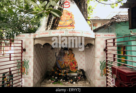 temple of Shiva Parvati and Ganesha in Kolkata at West Bengal India Asia Stock Photo