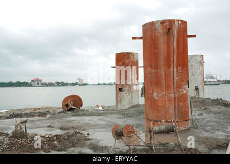 International Container Transshipment Terminal , Vallarpadam Terminal under construction , Kochi , Cochin , Kerala , India , Asia Stock Photo