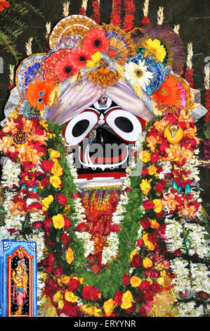 Lord Jagannath in temple town of Puri in Orissa ; India - dba 165141 Stock Photo