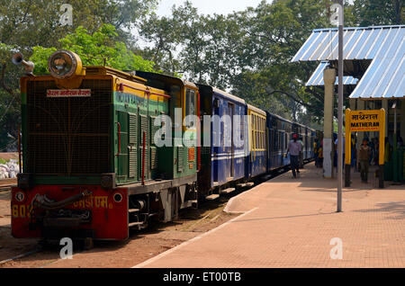 Toy train Neral Matheran Maharashtra India Asia Stock Photo
