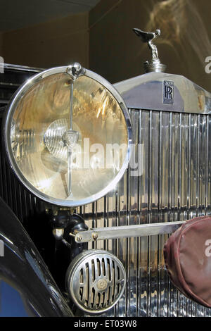 Vintage Car headlight Rolls Royce 1924 Stock Photo