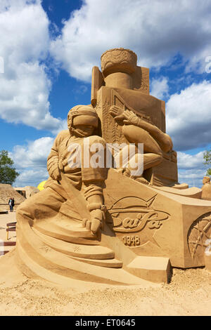 Sand sculpture, Lappeenranta Finland Stock Photo