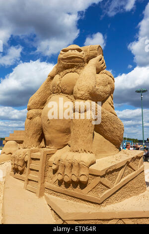 Sand sculpture, Lappeenranta Finland Stock Photo