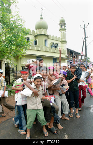 Students of Madrasasa ; Muslim school ; Kerala ; India NO MR Stock Photo