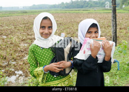 Students of Madrasasa ; Muslim school ; Kerala ; India NO MR Stock Photo
