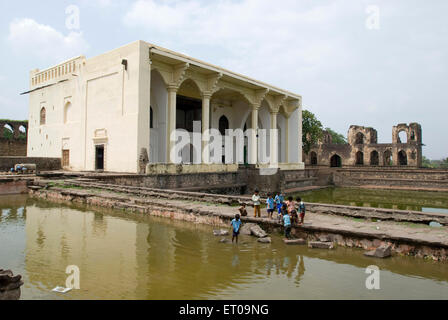 The Asar Mahal built by Mohammed Adil Shah in 1646 called as Hall of Justice in Bijapur ; Karnataka ; India Stock Photo