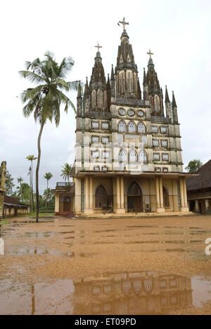 St. Peter's and St. Paul's Jacobite Orthodox church in Kolenchery ; Kerala ; India Stock Photo