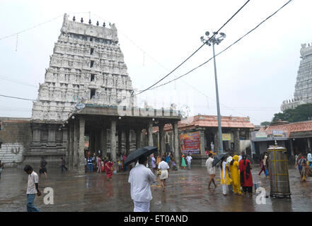 Arunachaleshwara temple dedicated to lord Shiva Chola Period 9th 13th century in Thiruvannamalai ; Tamil Nadu ; India Stock Photo