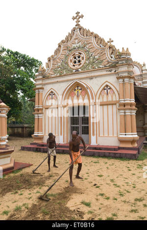 St. Mary's Orthodox Syrian church at Cherai ; Kerala ; India Stock Photo