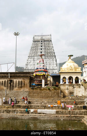 Arunachaleshwara temple Chola Period 9th 13th century in Thiruvannamalai ; Tamil Nadu ; India Stock Photo