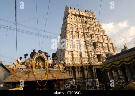 Arunachaleshwara temple Chola Period 9th 13th century in Thiruvannamalai ; Tamil Nadu ; India Stock Photo