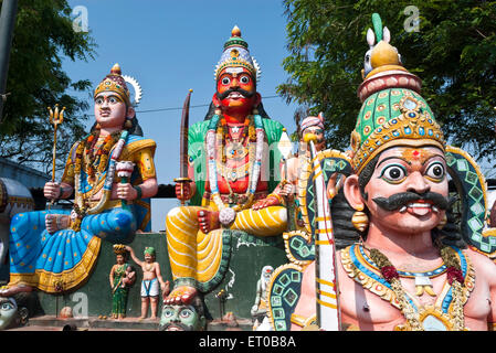 Village Guardian temple Muniappan in Dharmapuri ; Tamil Nadu ; India Stock Photo