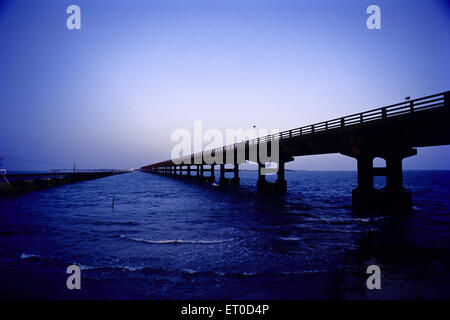 Indira Gandhi bridge ; Annai Indira Gandhi Road Bridge ; Rameswaram