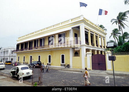 French consulate ; Pondicherry ; Tamil Nadu ; India Stock Photo