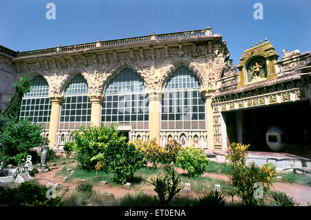 Darbar Hall, Maratha Palace, Thanjavur, Tanjore, Tamil Nadu, India, Asia Stock Photo