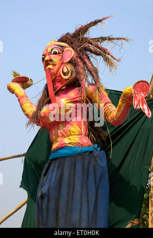 holika devi, holika asura, holika statue, holika demoness, holika dahan, Holi festival, Bombay, Mumbai, Maharashtra, India, Asia Stock Photo