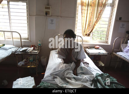 Sunita Yadav victim of terrorist attack by Deccan Mujahedeen on 26th November 2008 treated in J.J. hospital in Bombay Stock Photo