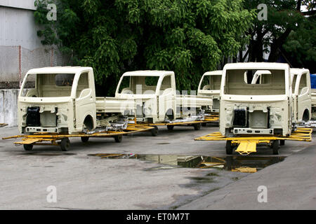 Bodies of Tata motors range mini matador Tata Ace commercial vehicle workshop Tata motors plant ; Pimpri Pune Stock Photo