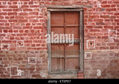 Bullet marks, Jallianwala Bagh, memorial, Amritsar, Punjab, India Stock Photo
