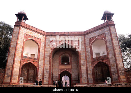 Entrance, Humayun's Tomb, Humayun tomb, UNESCO world heritage site, Delhi, India Stock Photo