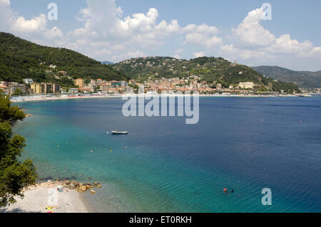 A view on the beach of Capo Noli, Italy Stock Photo