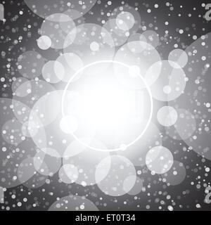 Shining circles and stars gray background. RGB EPS 10 vector Stock Vector