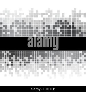 Abstract black and white pixels digital background. RGB EPS 10 vector Stock Vector