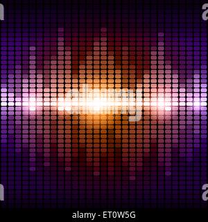 Orange and purple digital equalizer background. RGB EPS 10 vector illustration Stock Vector