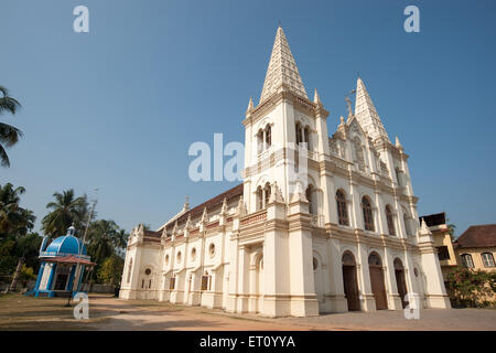 Santa Cruz basilica ; Cochin Kochi ; Kerala ; India 2010 Stock Photo